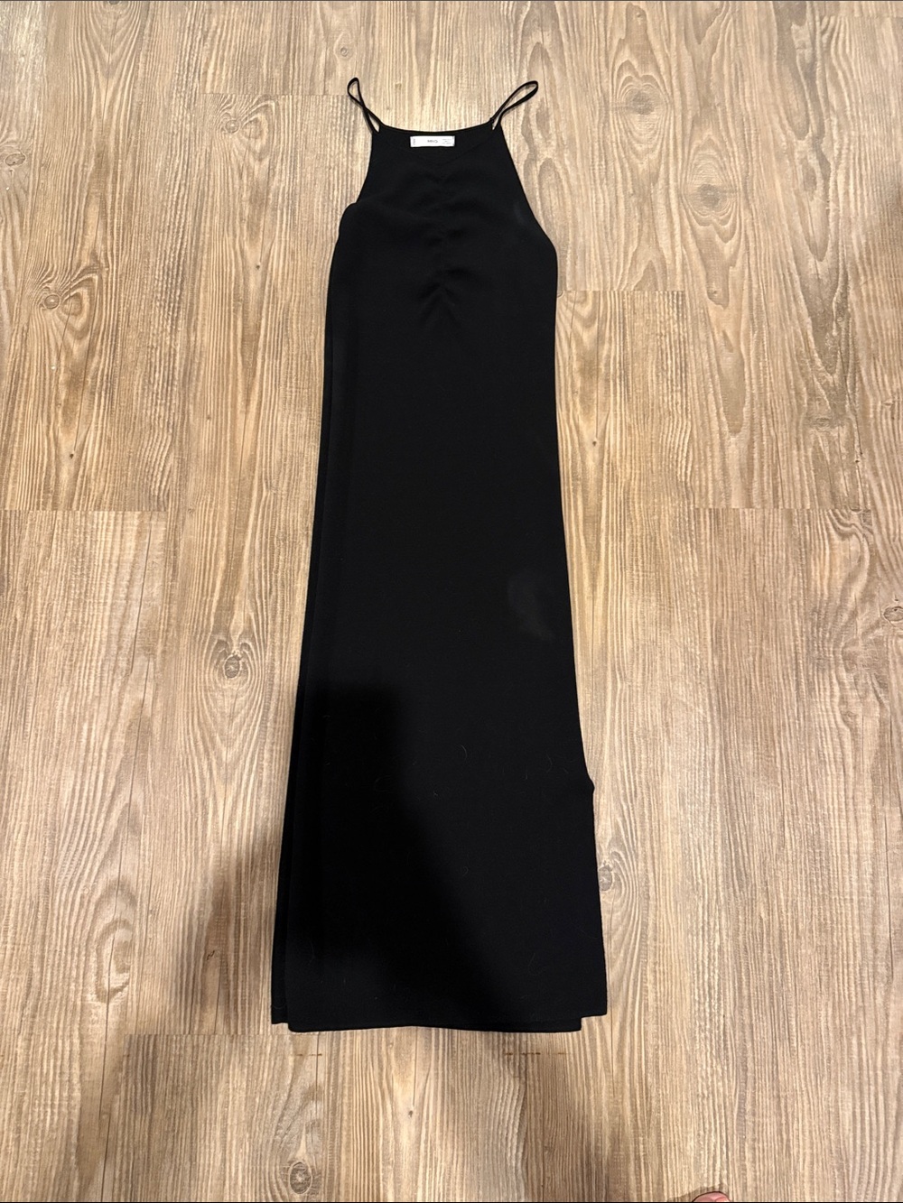 EUC Mango Classic Black Sleeveless Midi knit dress size M ~$89 - Picture 3 of 5